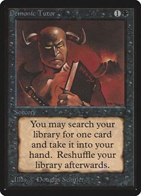 Demonic Tutor - Beta Edition - Magic: The Gathering