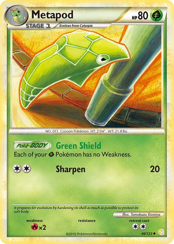 Metapod 46/123 from HeartGold SoulSilver