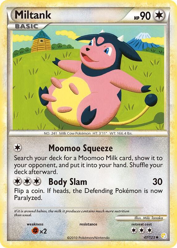 Miltank 47/123 from HeartGold SoulSilver