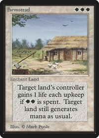 Farmstead - Beta Edition - Magic: The Gathering card