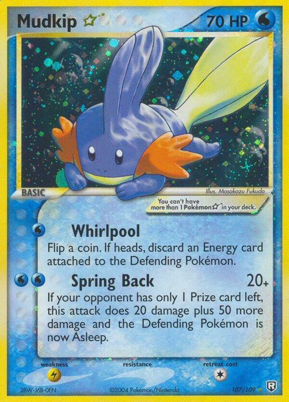 Mudkip Star 107/109 from Team Rocket Returns