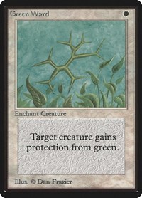 Green Ward - Beta Edition - Magic: The Gathering card