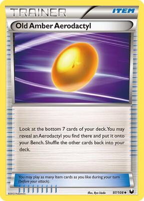 Old Amber Aerodactyl