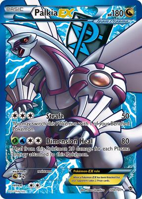 Palkia EX (Team Plasma) (100 Full Art) — chase card of Plasma Blast