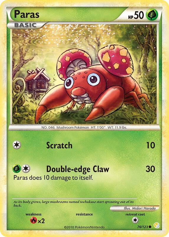 Paras 76/123 from HeartGold SoulSilver