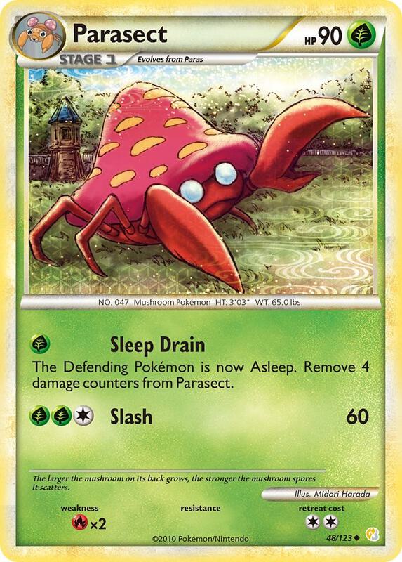 Parasect 48/123 from HeartGold SoulSilver
