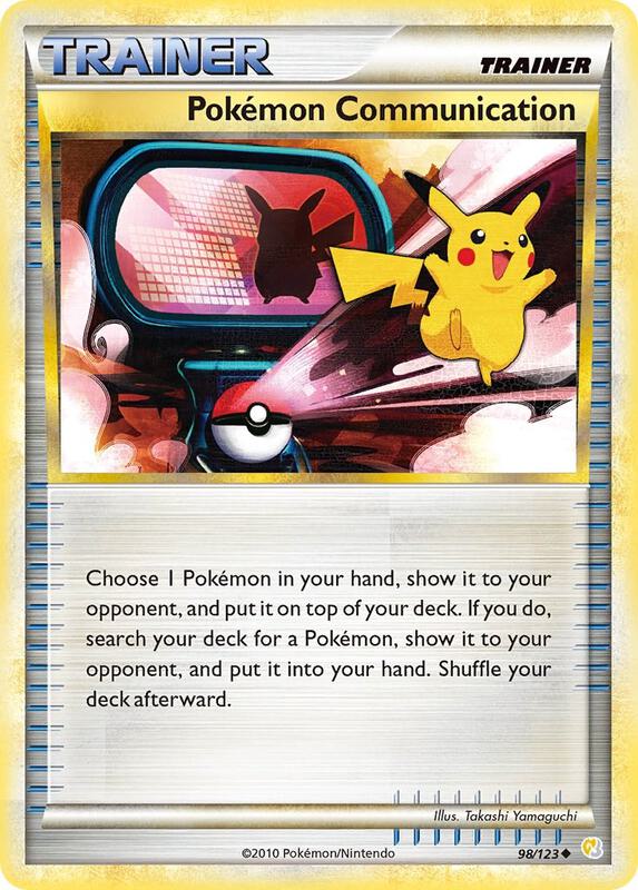 Pokemon Communication 98/123 from HeartGold SoulSilver