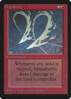 mtg cards like manabarbs [150] [Magic 2012] [Foil]  Face to Face Games Whenever a player taps a land for mana Anyone Know of More Cards