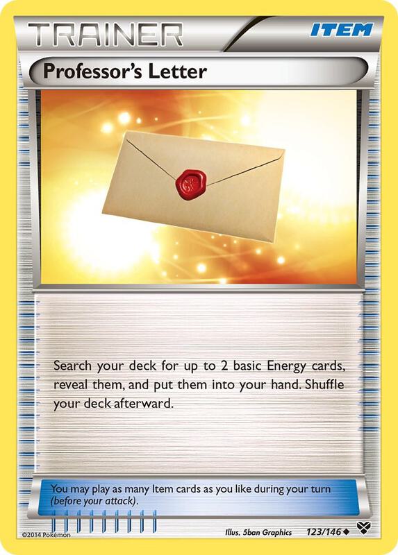 Professor's Letter 123/146 from XY Base Set