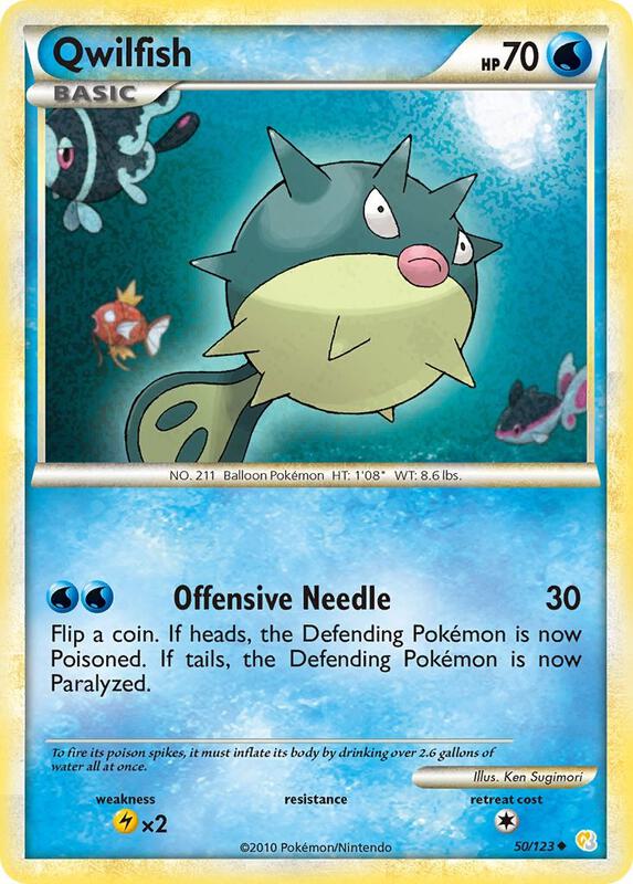 Qwilfish 50/123 from HeartGold SoulSilver