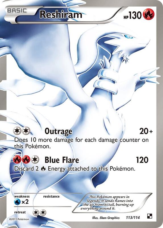 Reshiram (113 Full Art) 113/114 from Black and White
