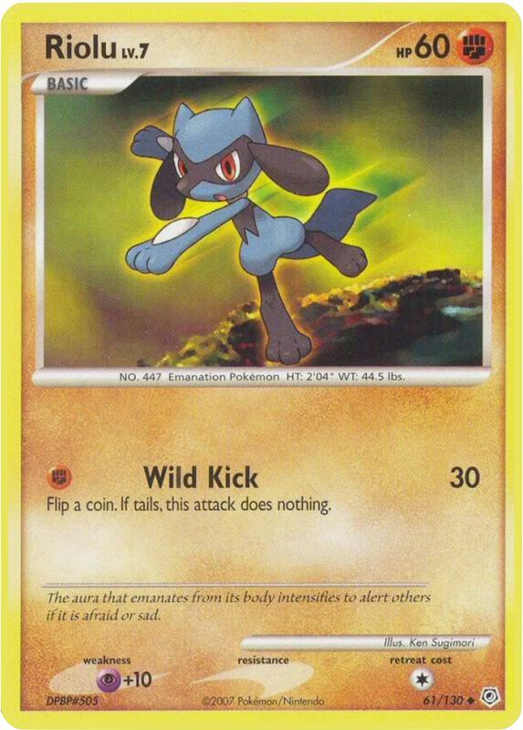 Riolu 61/130 from Diamond and Pearl