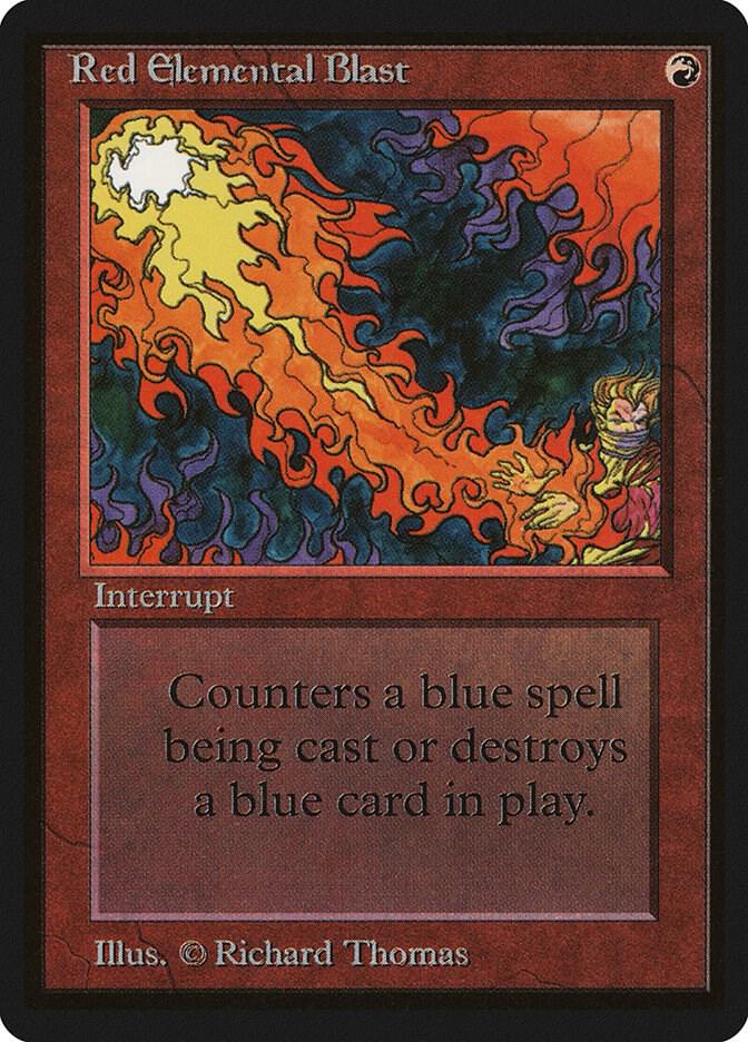 MTG 赤霊破/Red Elemental Blast　β版　ベータ Red Elemental Blast - Beta Edition - Magic: The Gathering