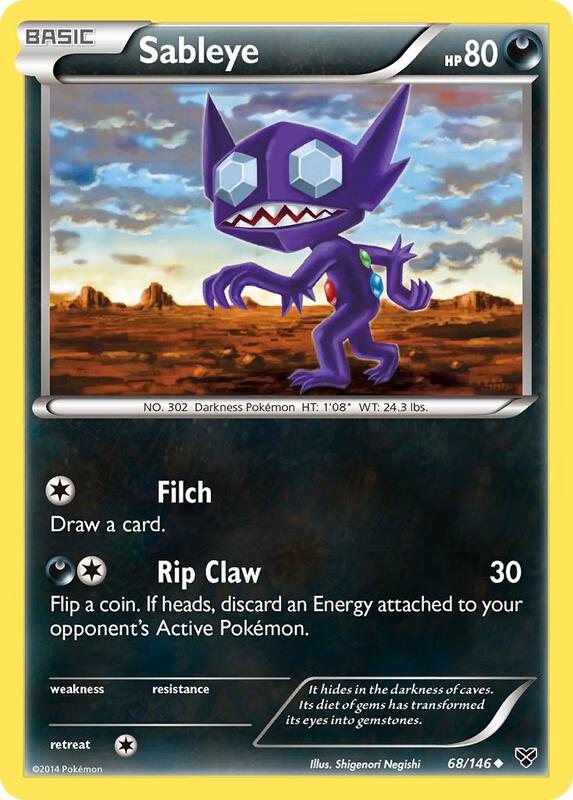 Sableye 68/146 from XY Base Set