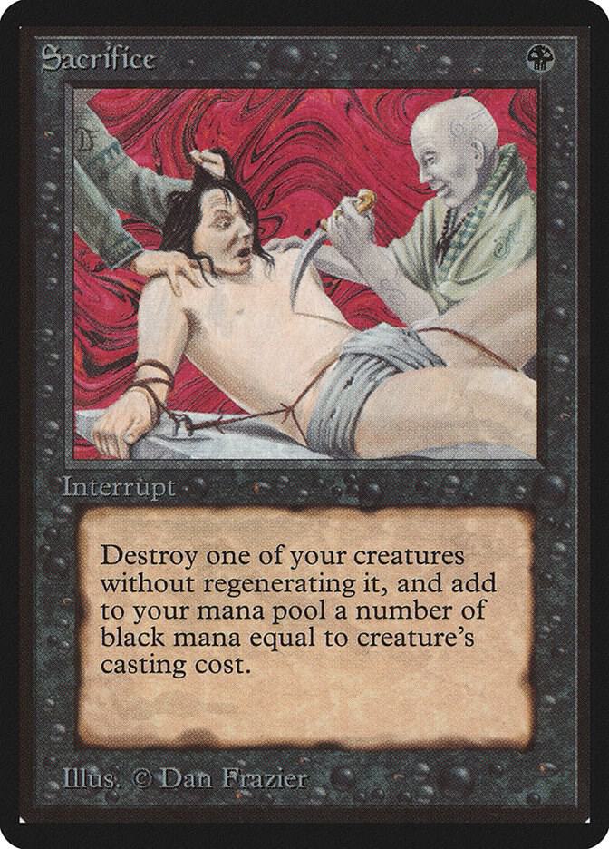 【MTG】生け贄/Sacrifice ベータ版 Sacrifice - Beta Edition - Magic: The Gathering - TCGplayer.com