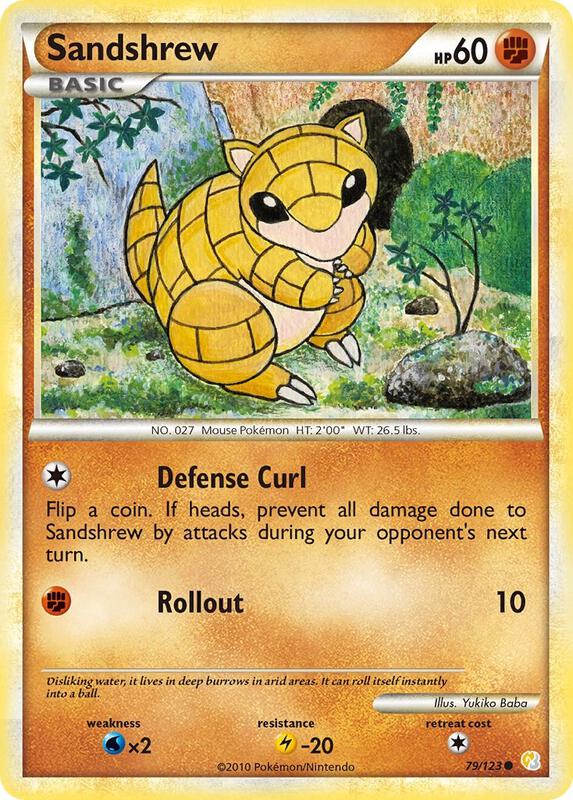 Sandshrew 79/123 from HeartGold SoulSilver