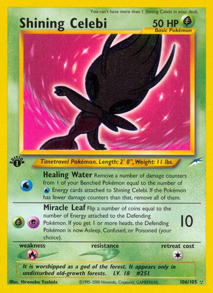 Top 5 Most Expensive Celebi Pokmon Cards | TCGplayer