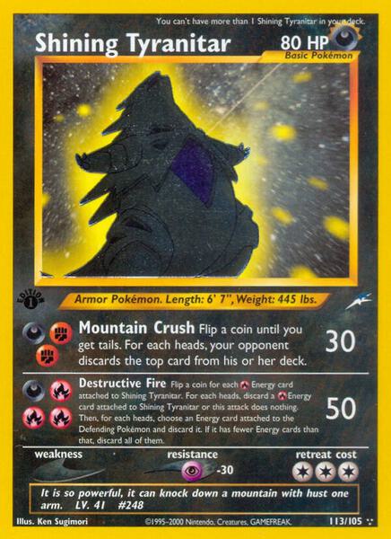 Shining Tyranitar card image
