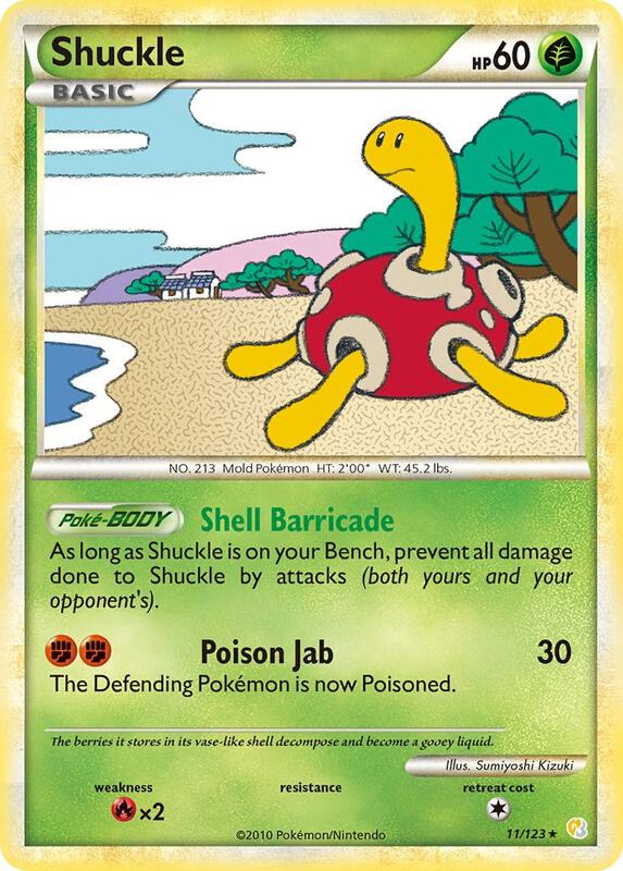 Shuckle 11/123 from HeartGold SoulSilver