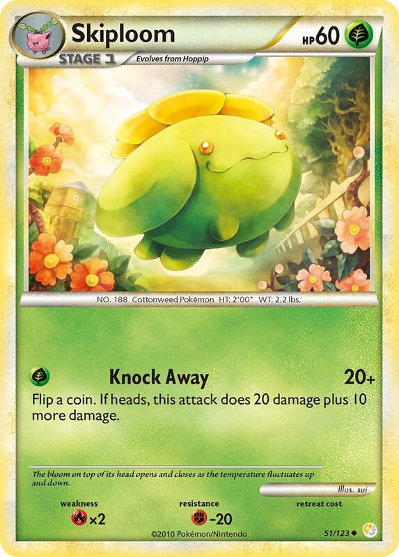 Skiploom 51/123 from HeartGold SoulSilver
