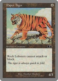 Paper Tiger - Unglued - Magic: The Gathering card