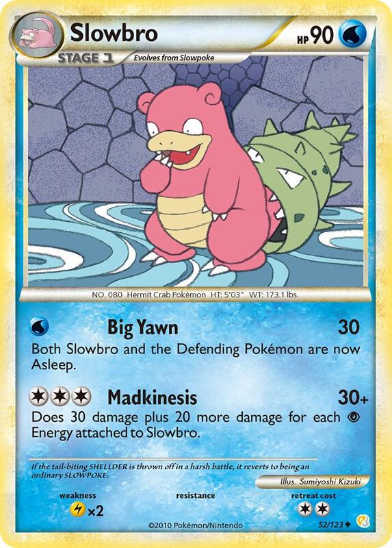 Slowbro 52/123 from HeartGold SoulSilver