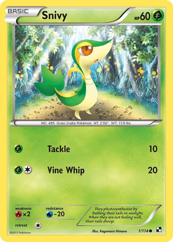 Snivy (1) 1/114 from Black and White