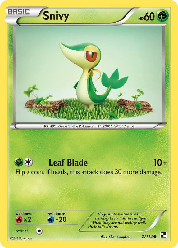Snivy (2) 2/114 from Black and White