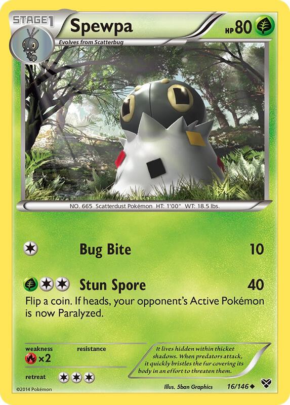 Spewpa 16/146 from XY Base Set