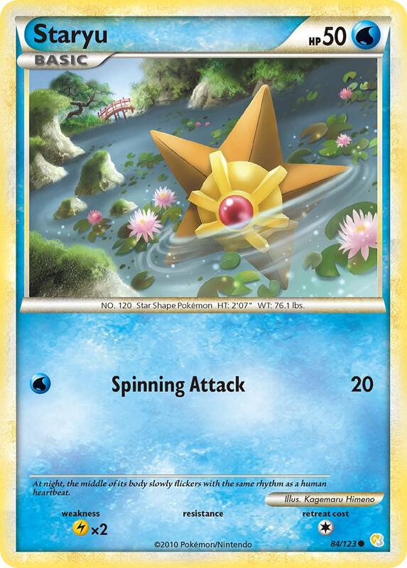Staryu 84/123 from HeartGold SoulSilver