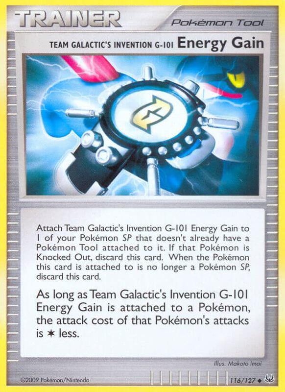 Team Galactic's Invention G-101 Energy Gain 116/127 from Platinum