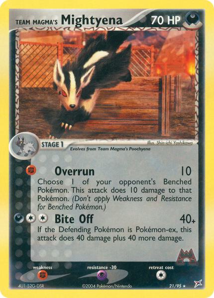 Team Magma's Mightyena card image
