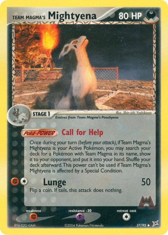 Team Magma's Mightyena - 37/95