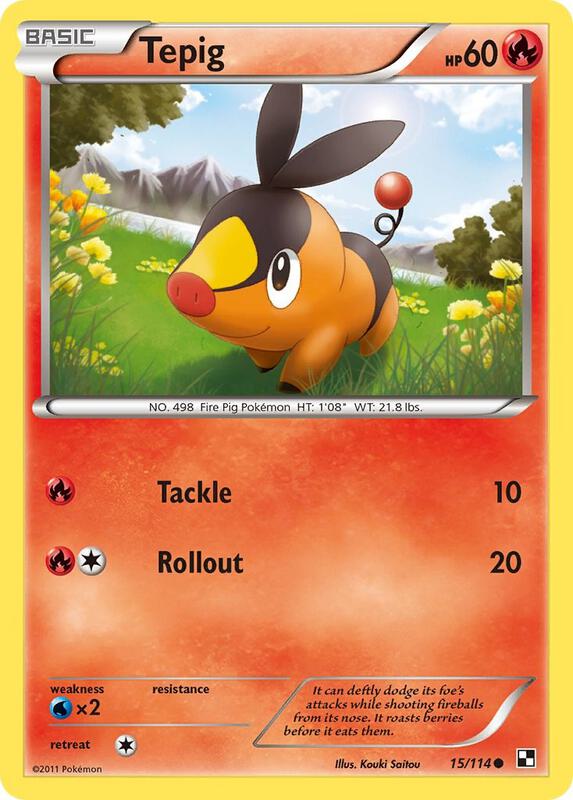 Tepig (15) 15/114 from Black and White