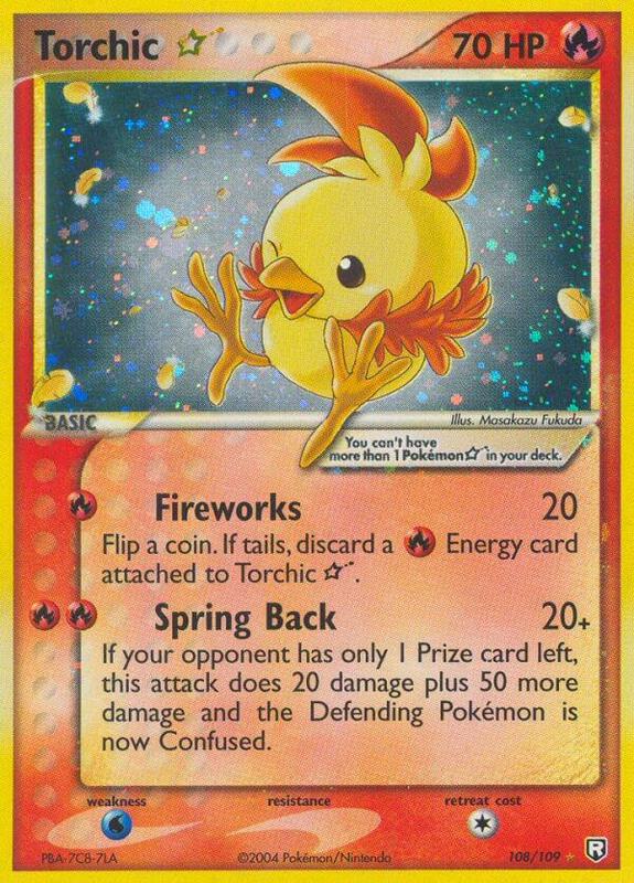 Torchic Star 108/109 from Team Rocket Returns