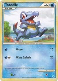 Totodile (#14) 14/30 from HGSS Trainer Kit: Gyarados & Raichu