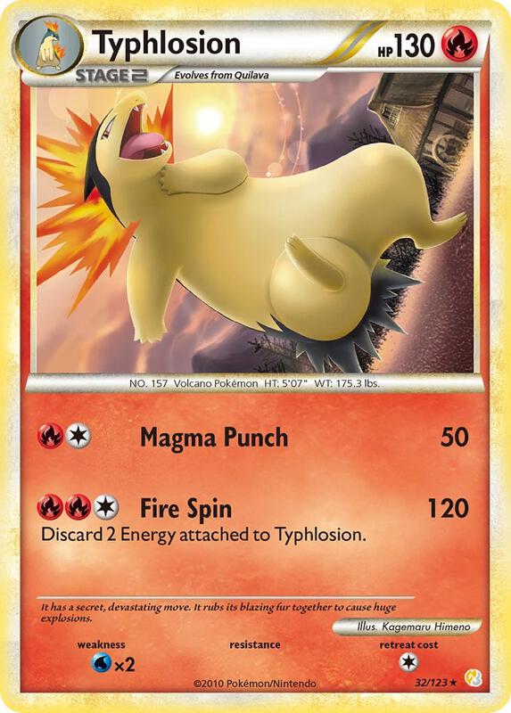 Typhlosion 32/123 from HeartGold SoulSilver