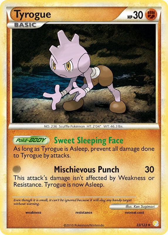 Tyrogue 33/123 from HeartGold SoulSilver