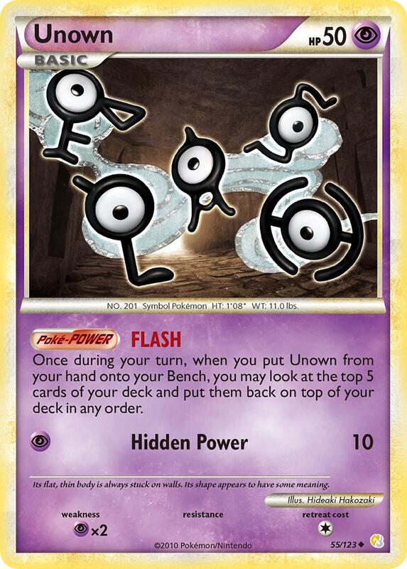 Unown (55) 55/123 from HeartGold SoulSilver