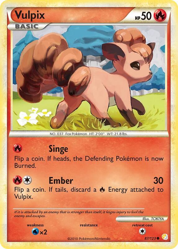 Vulpix 87/123 from HeartGold SoulSilver