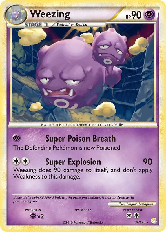Weezing 34/123 from HeartGold SoulSilver