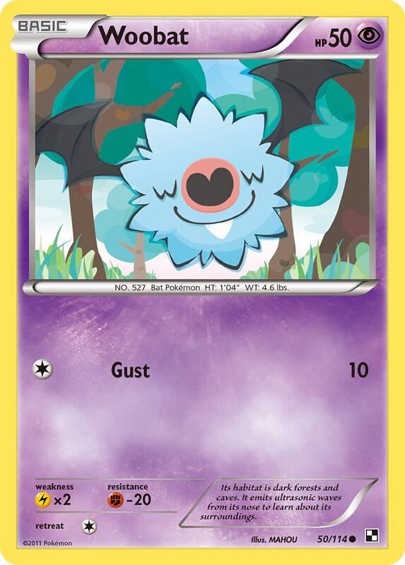 Woobat 50/114 from Black and White