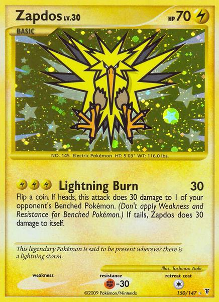 is zapdos a rare pokemon card POKMON CARD GAME S7D 019/067 R
