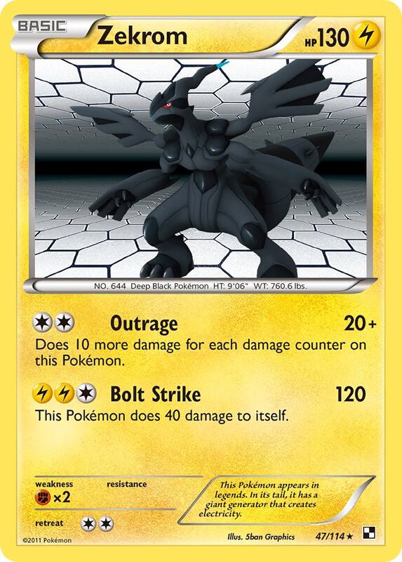 Zekrom 47/114 from Black and White