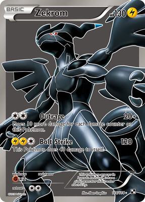 Zekrom full art 114 ゼクロム　英語版フルアート Zekrom (114 Full Art) - Black and White - Pokemon