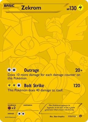 Zekrom (115 Full Art Secret Rare) - Legendary Treasures