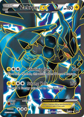 No.ゼクロムEX SAR Zekrom EX (97 Full Art) - Next Destinies - Pokemon