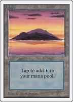 magic MTG 島 ISLAND 複製原画 サイン　Mark Poole Magic The Gathering 4th Edition Island Artist Signed By Mark