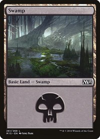 Swamp (261) - Magic 2015 (M15) - Magic: The Gathering card