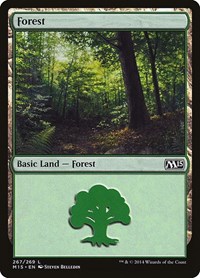 Forest (267) - Magic 2015 (M15) - Magic: The Gathering card